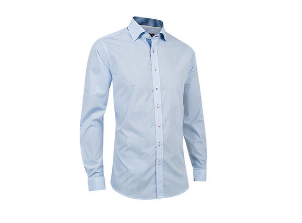 Tracker Cotton Blend Small Check skjorte 